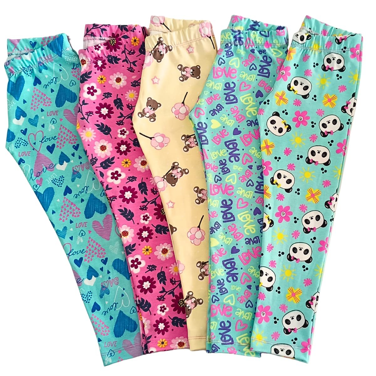 Calça Legging Infantil Escolar Em Cotton